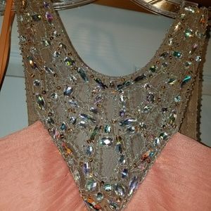 Prom dress very elegant. Peach in color